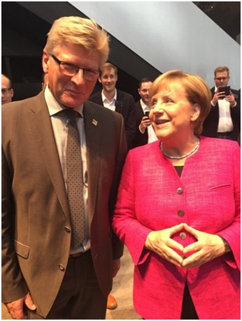 Angelika Merkel und Ansgar Klein