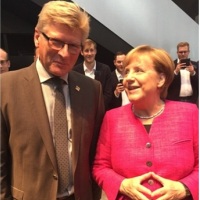 Kanzlerin Angela Merkel trifft Ansgar Klein